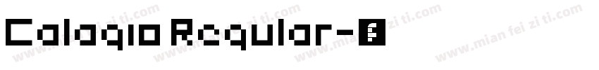 Calagio Regular字体转换